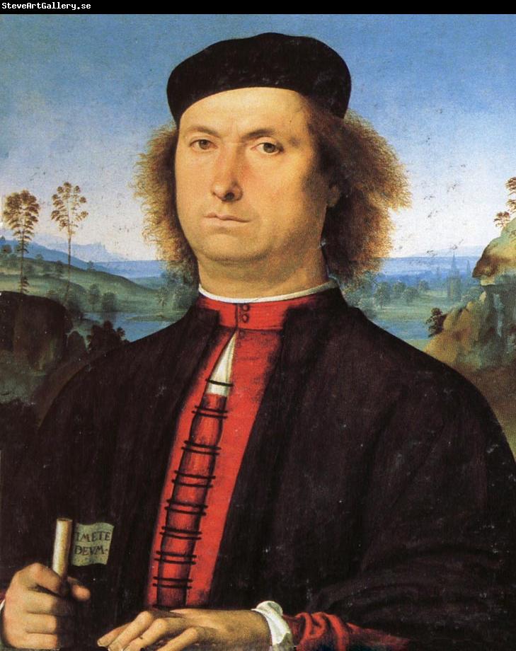 PERUGINO, Pietro Portrait of Francesco delle Opere